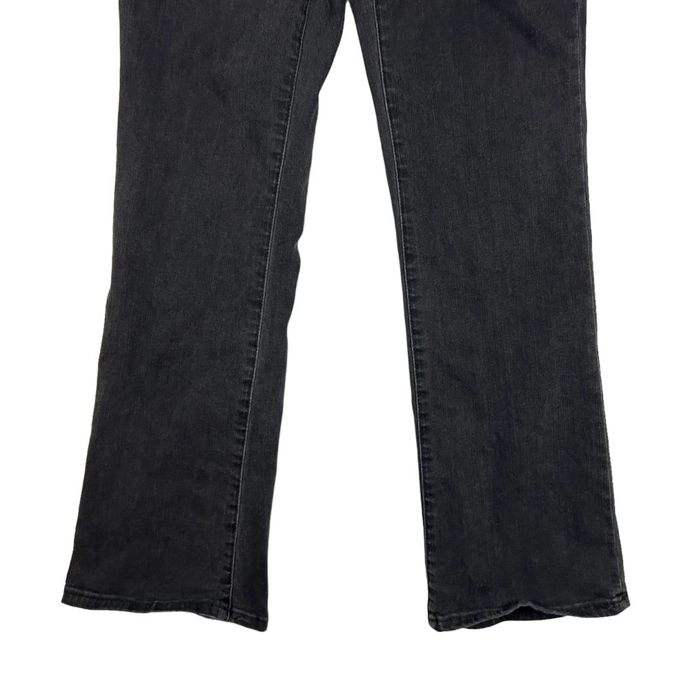 Madewell Sz 25 Cali Demi-Boot Jeans Bellspring Wash Button Front Flare Leg Black - Picture 2 of 10